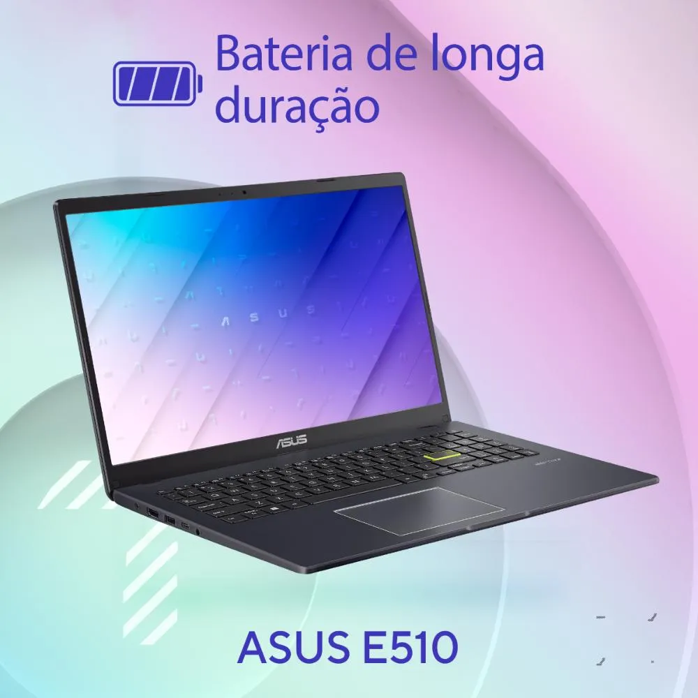 Notebook ASUS Vivobook Go 15 E510KA Intel Celeron Dual Core N4500 4GB Ram 128GB EMMC Windows 11 Home 15,60" HD Black - BR808WS