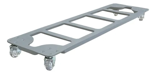 Suporte Retangular Aluminio Com Rodas De Silicone Gel 80x22