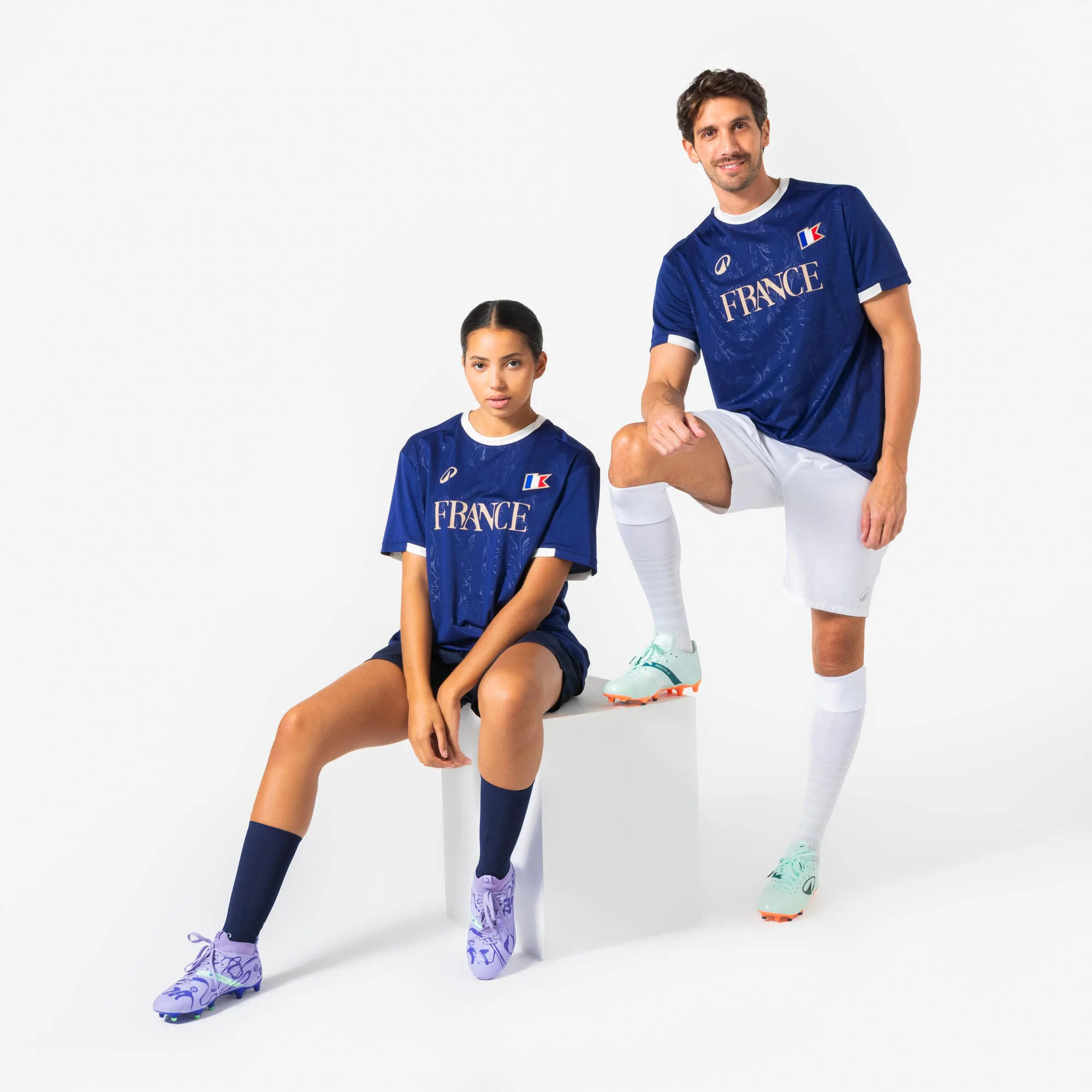 Camisa Adulto de Futebol França Torcedor Kipsta Azul