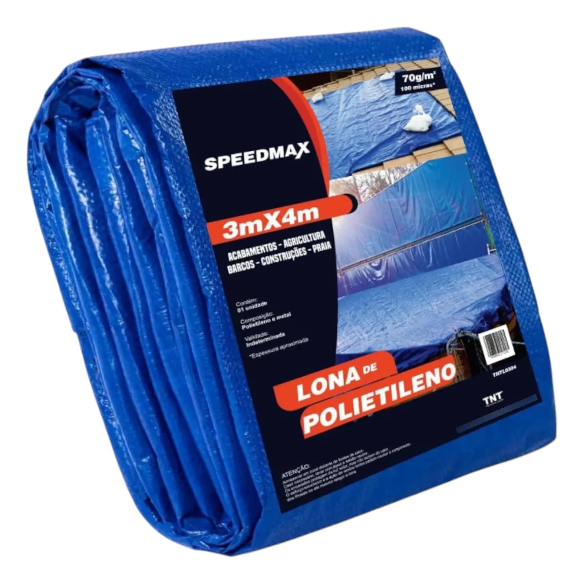 Lona 4x3 Mt Azul Carreteiro Impermeavel Telhado Multiuso