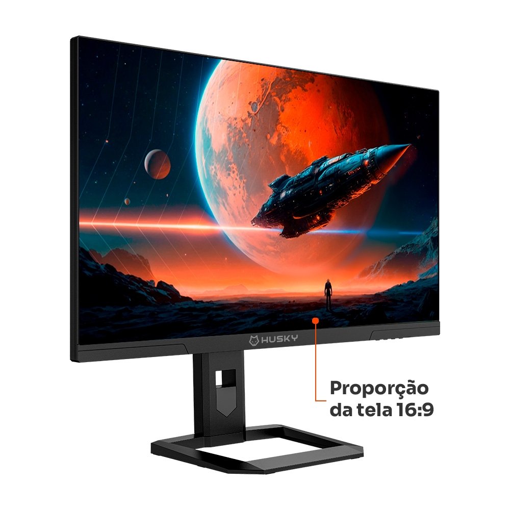 Monitor Gamer Husky Boreal 27", QHD, 200Hz, 1ms, IPS, Adaptive Sync, HDR400, Ajuste de Altura, DisplayPort e HDMI - HMG00827PT
