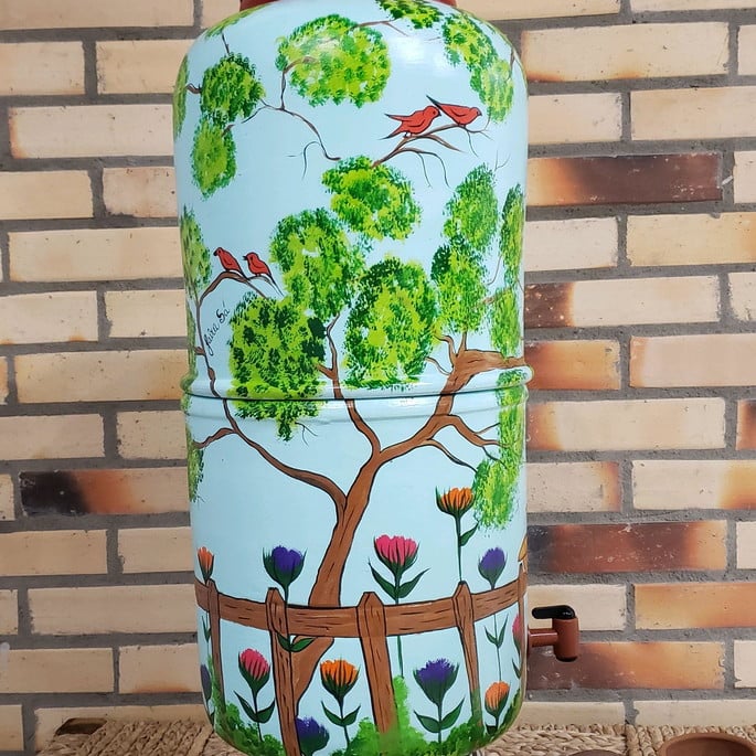 Filtro de Barro -2 Velas - 8litros-pássaros