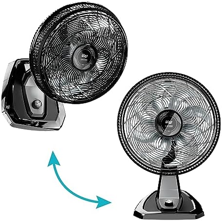 WAP Ventilador de Mesa e Parede 50cm FLOW TURBO, com Tecnologia Silenciosa e Econômica, 8 Pás e 3 Velocidades, 180W 220V