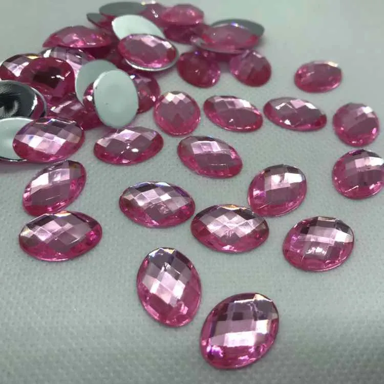 5 Pacotes Chaton Oval 13x18mm Com 50 Unidades Cada