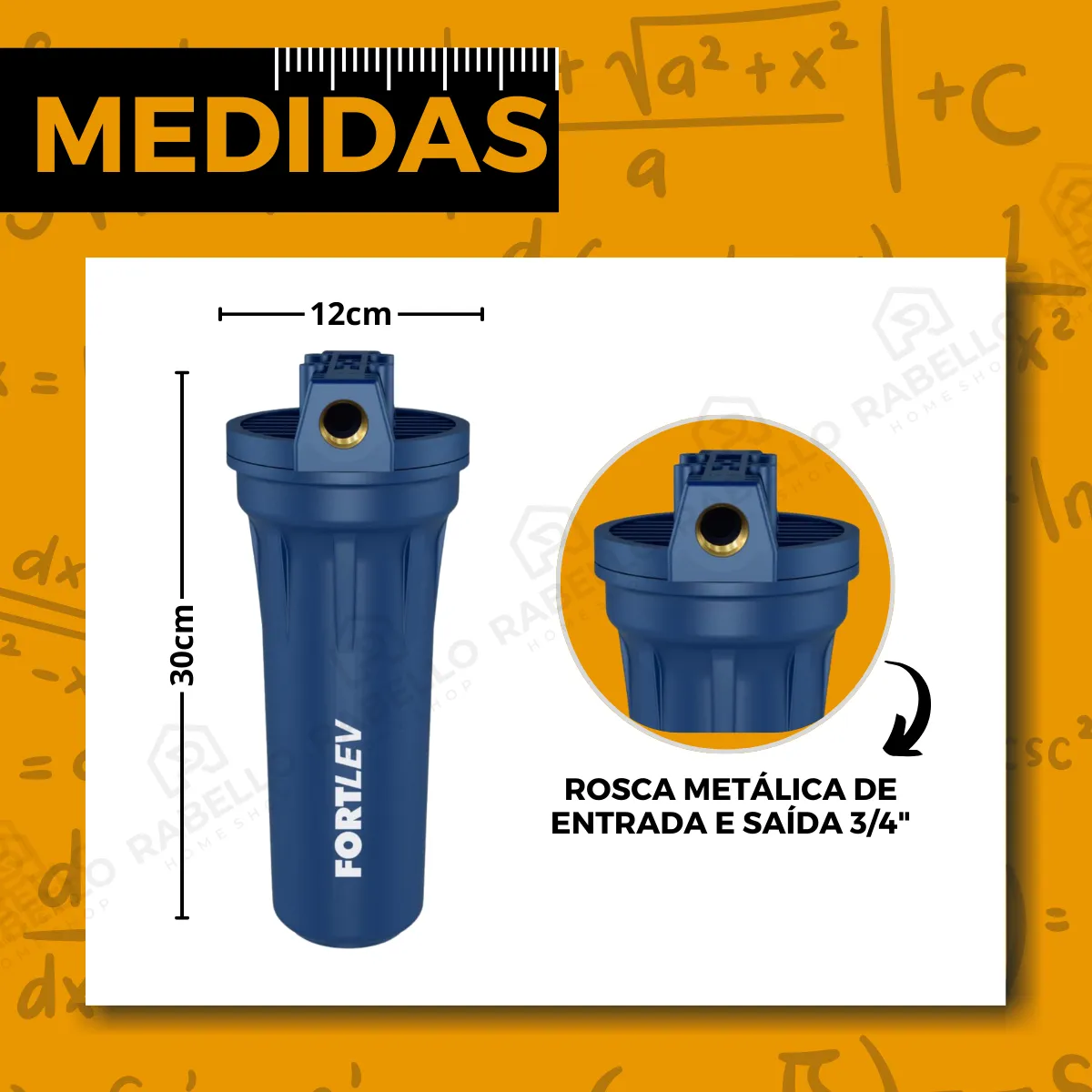 Filtro Limpa Caixa Dágua Cavalete Fortlev Filter Flux