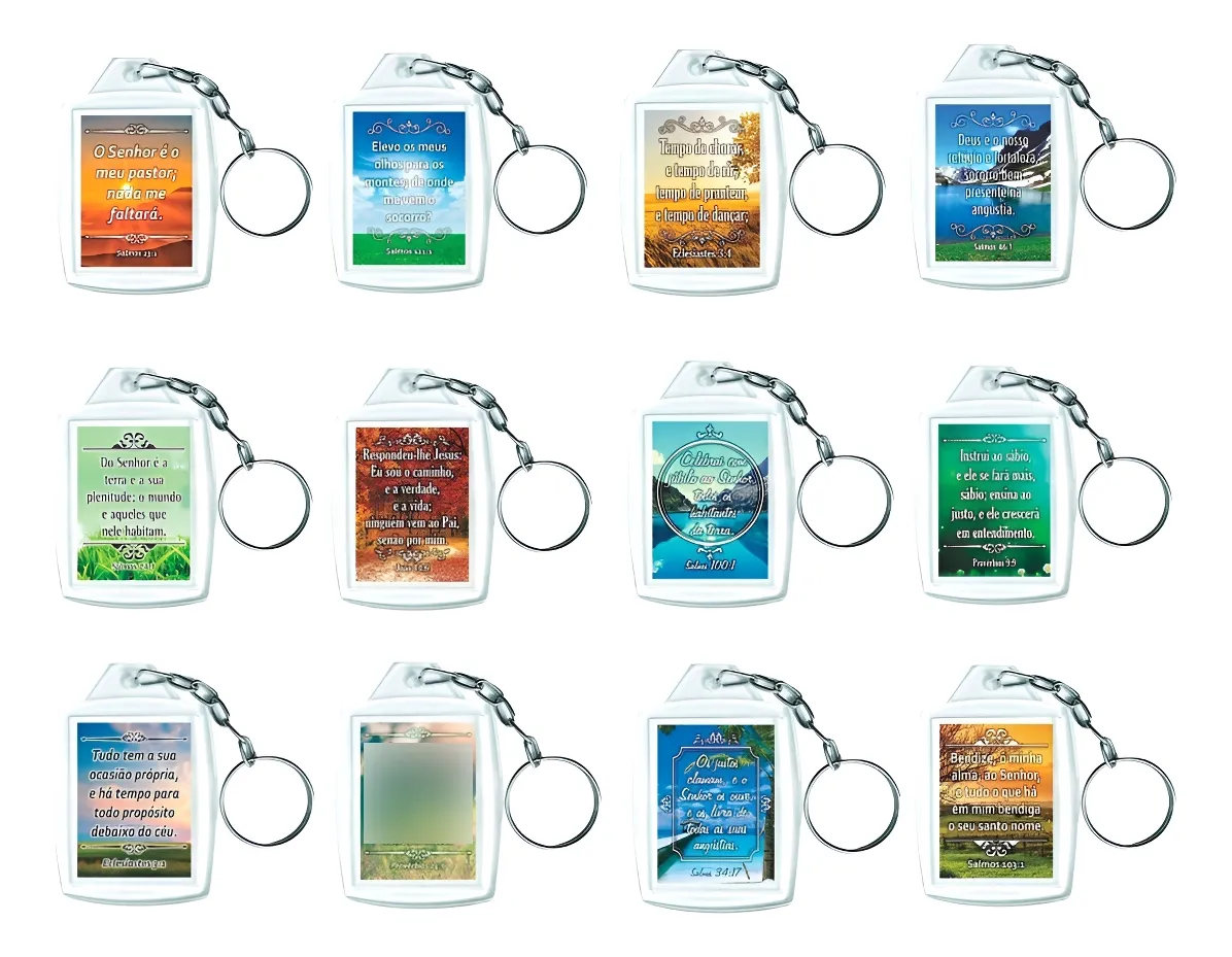 Chaveiro Acrílico 3x4 Para Personalizar - 200 Unidades