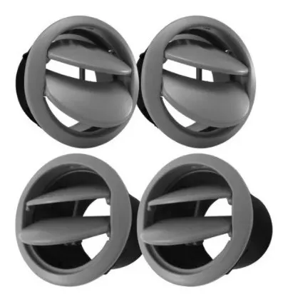 4 Difusor De Ar Central E Lateral Cinza Uno Way Vivace 10/16