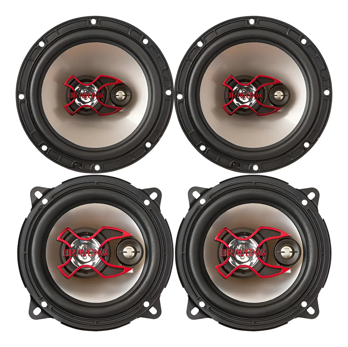 Kit Auto Falante 6 E 5 Bravox 200w Fiat Palio Uno Argo