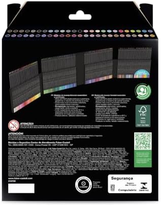 Faber-Castell Lápis De Cor Supersoft com 100 Cores - Ecolápis super mácio com cores mais vivas, excelente cobertura