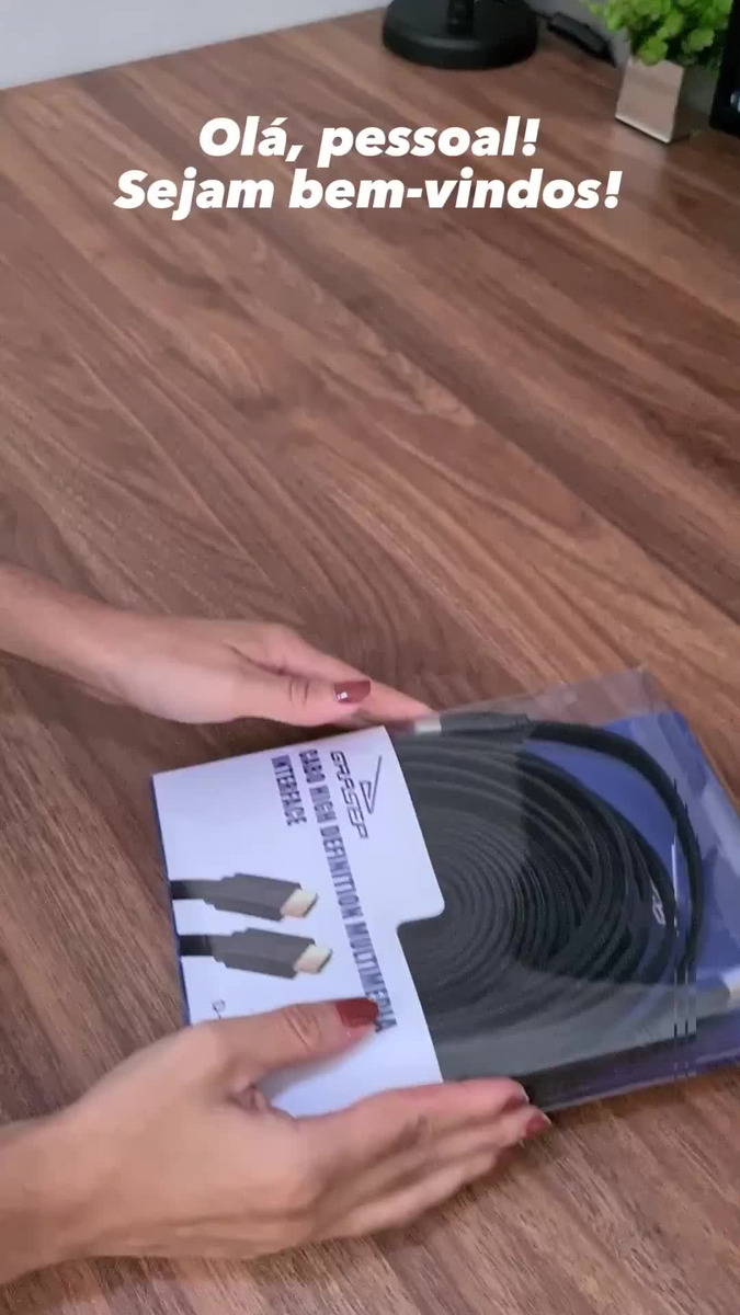 Cabo Hdmi 10 Metros 10m Flat Knup Ultra Hd 4k Nylon Ouro 24k