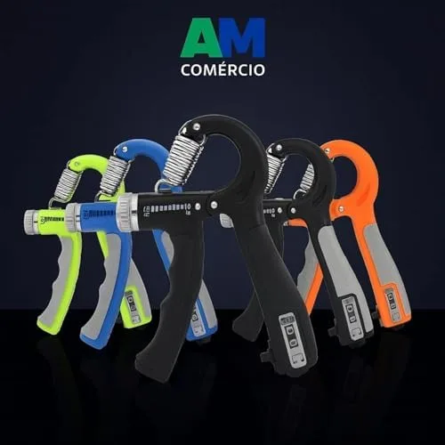Hand Grip Exercitador de Mãos Ajustável 5–60kg – Com Contador, Portátil, Ergonômico e Ideal para Força e Reabilitação