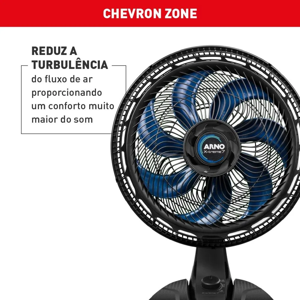 Ventilador de Mesa 40cm Arno X-TREME 7 - 7 PÁS, 150W VE70