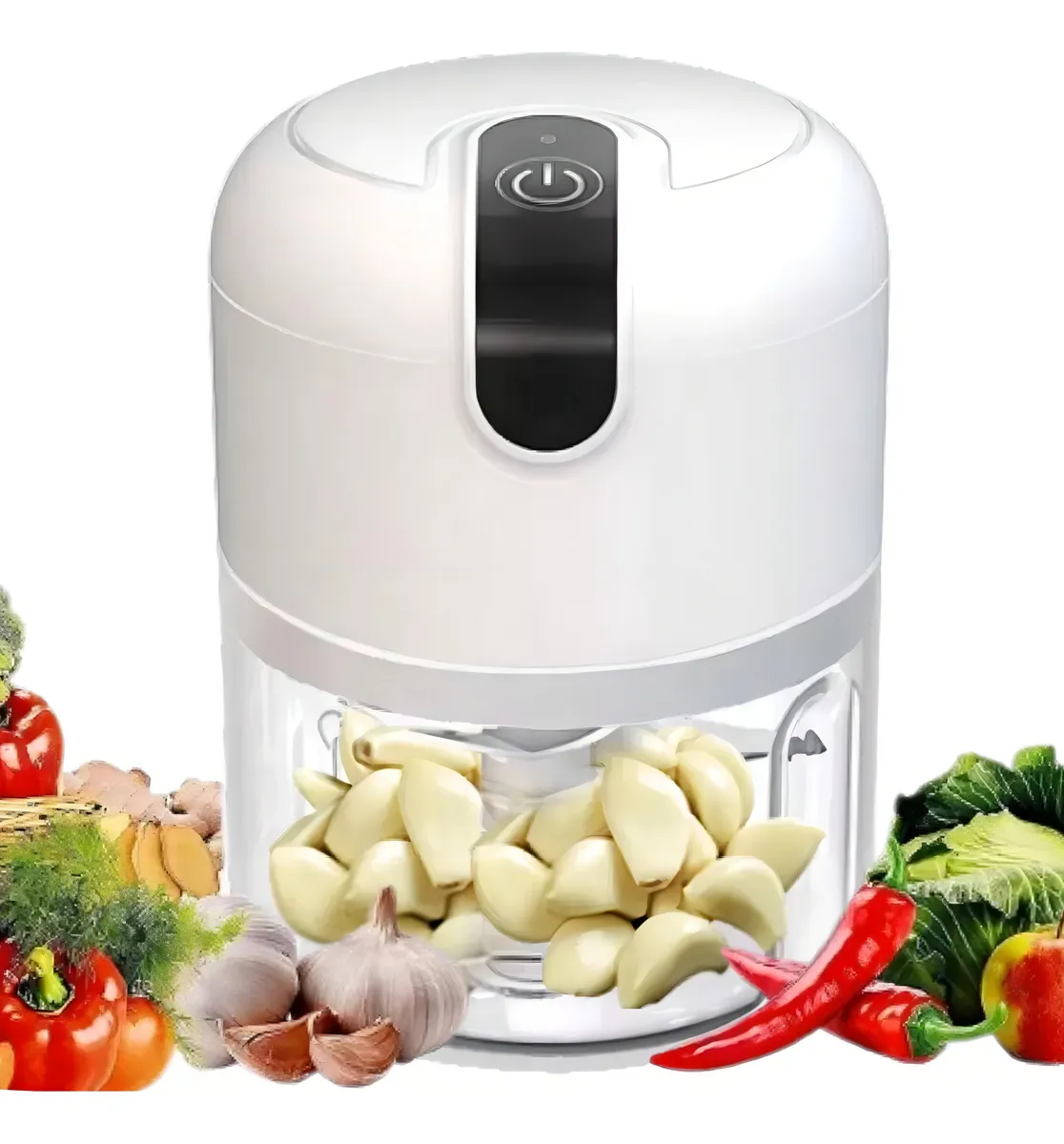 Mini Processador Moedor De Alimentos 250mL 3 Lâminas usb potente alho cebola cor sortidos