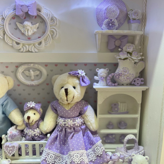 Quadro Maternidade Amor Maior - Lilás