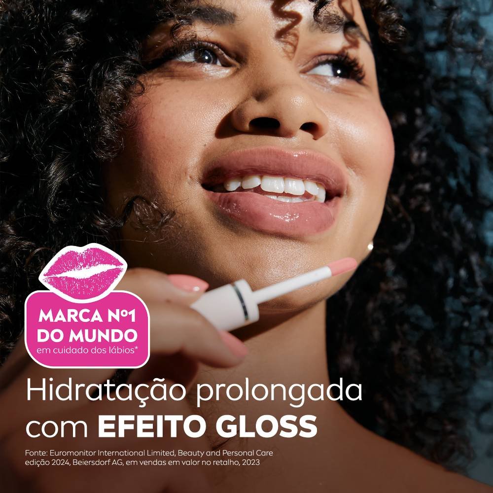 Hidratante Labial Nutritivo Nivea Lip Oil Brilho Rosé 5,5ml