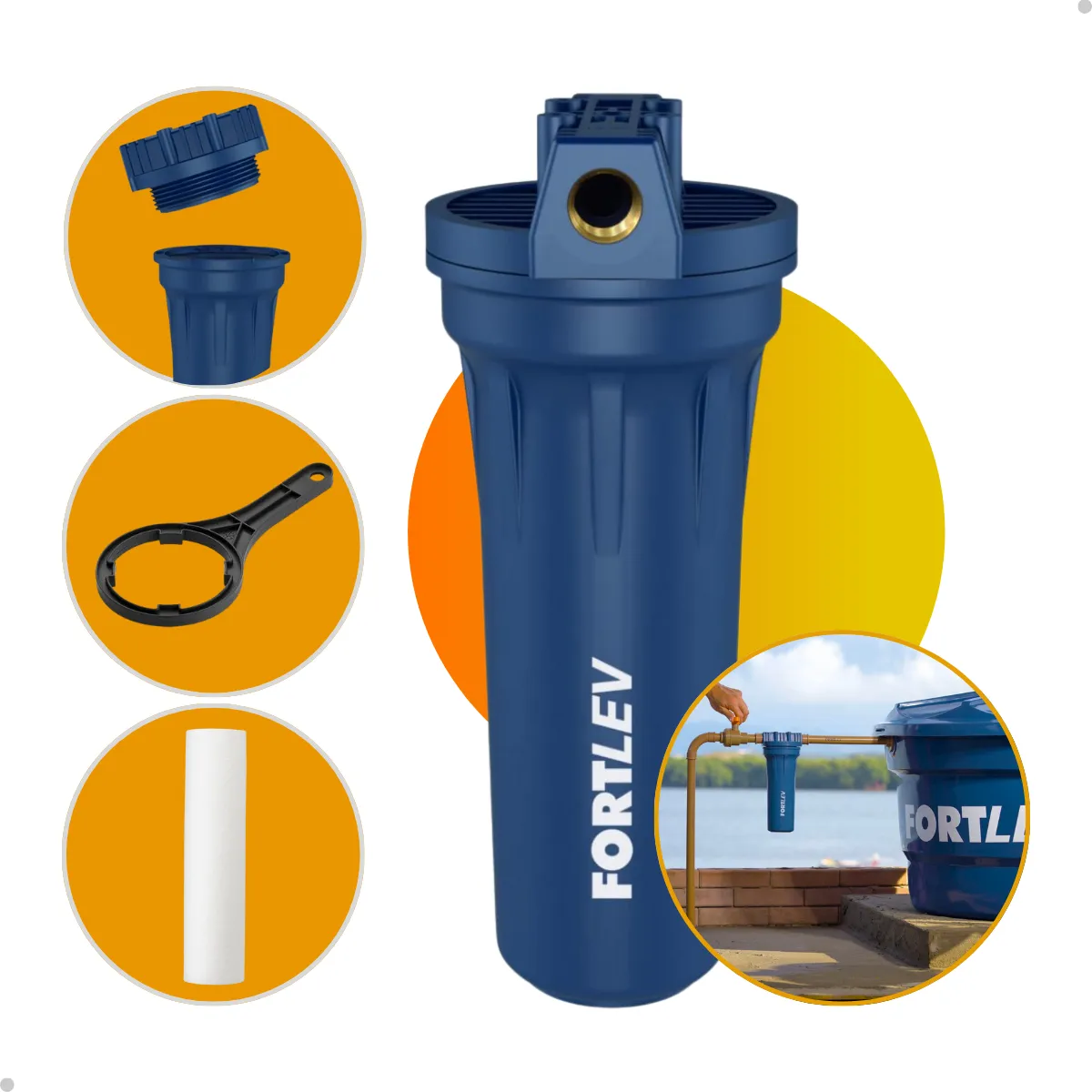 Filtro Limpa Caixa Dágua Cavalete Fortlev Filter Flux