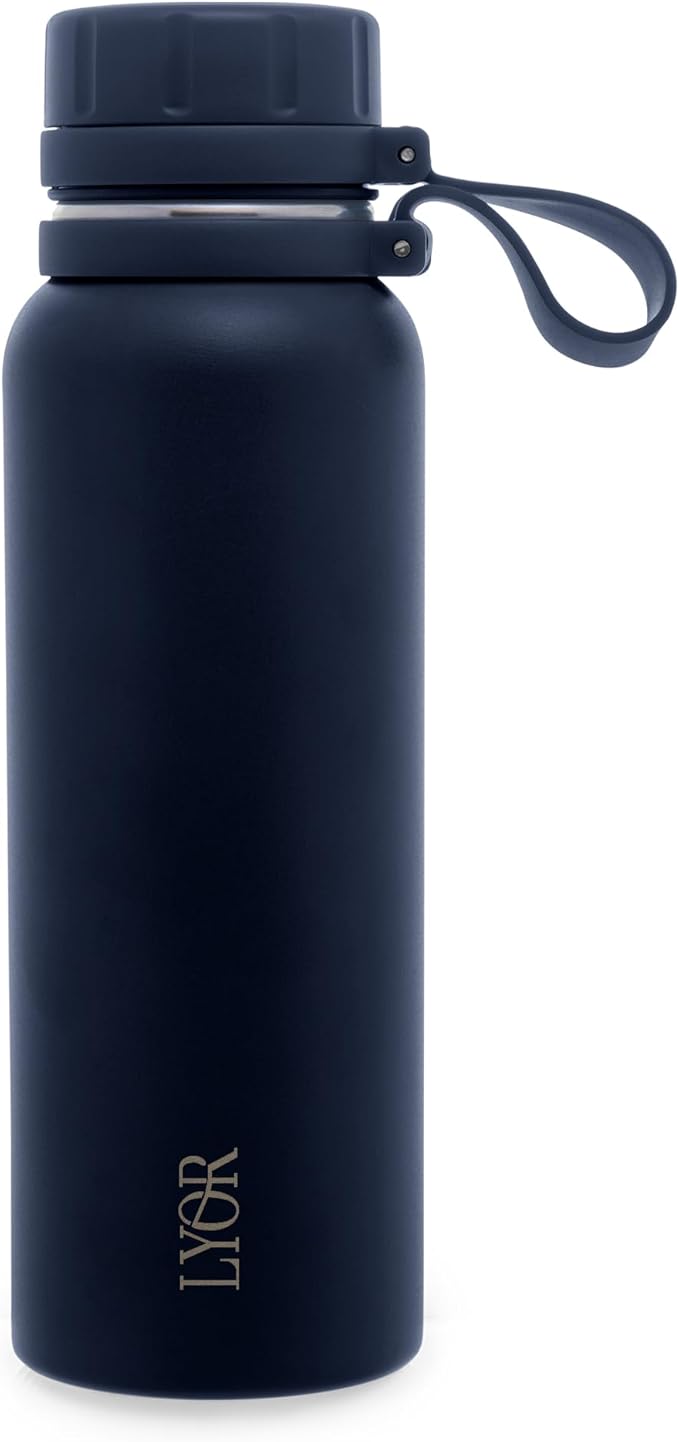 LYOR - Garrafa Térmica de Aço Inox Explorer Azul 650ml
