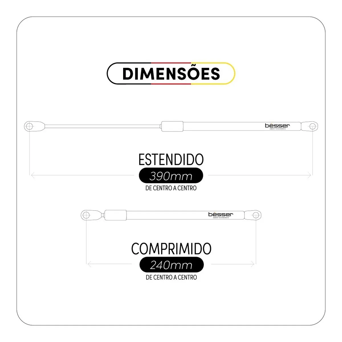 Kit Amortecedor Para Capô Motor Sonata 2011 2012 2013 2014