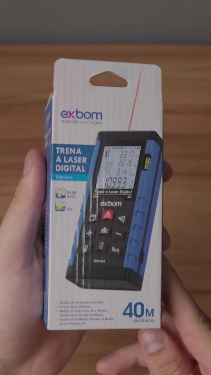 Trena a Laser 40 Metros Several Importados Medidor Digital Portátil de Distância com Alta Precisão Display LCD Iluminado e Funções Avançadas para Medição Rápida e Precisa