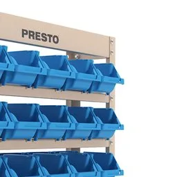 Kit Estante Gaveteiro com 25 Gavetas Nr. 3 Azul PRESTO-43002