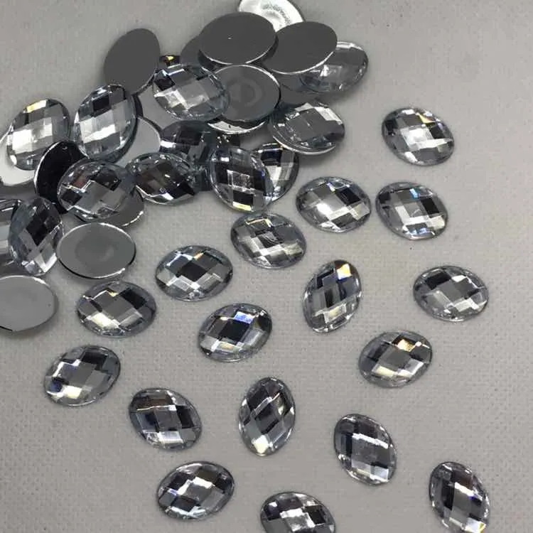 5 Pacotes Chaton Oval 13x18mm Com 50 Unidades Cada