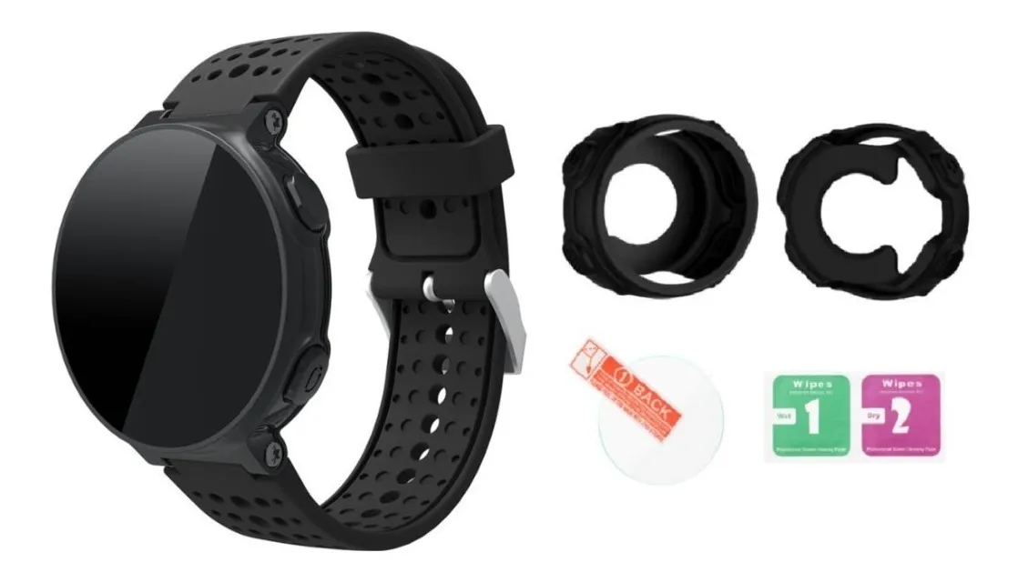 Kit Pulseira Capa Pelicula Forerunner 220 230 235 620 630
