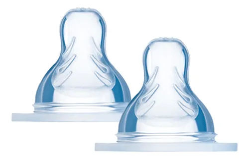 Kit De Bicos De Mamadeira X Fluxo Super Rápido (6meses+) Com 2 Unidades Mam