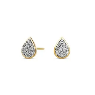 Brinco Gota Icona em Ouro Amarelo 18k com Diamantes, 0,19ct
