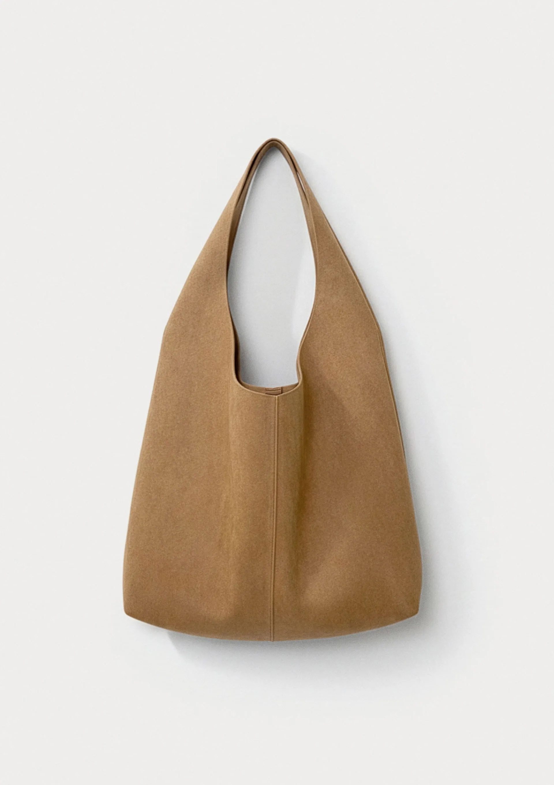 Bolsa Feminina Tote Em Suede - Bege