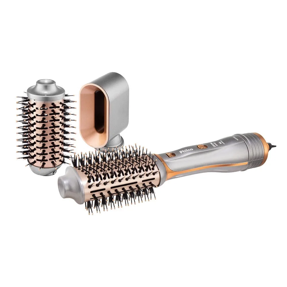 Escova Secadora Philco 3 Acessórios 1300W PES19SG - Bivolt