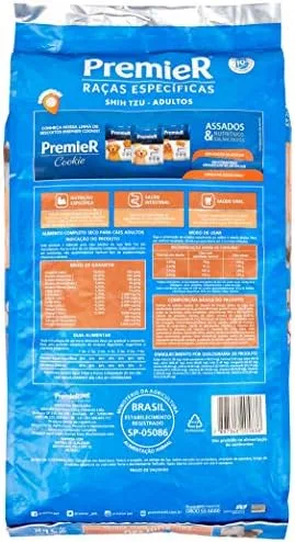 Ração para Cães Adultos Premier Shih Tzu Salmão 7,5Kg