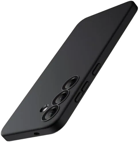 JETech Capa Slim Fit para Samsung Galaxy S25 5G, Proteção Total da Lente da Câmera, Case Protetora Fina de TPU Macio para Telefone, Capinha Acabamento Fosco, à Prova de Choque (Preto)
