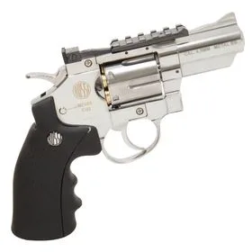 Revólver de Pressão a Gás CO2 708S 2" 4.5mm Niquelado Wingun - Rossi