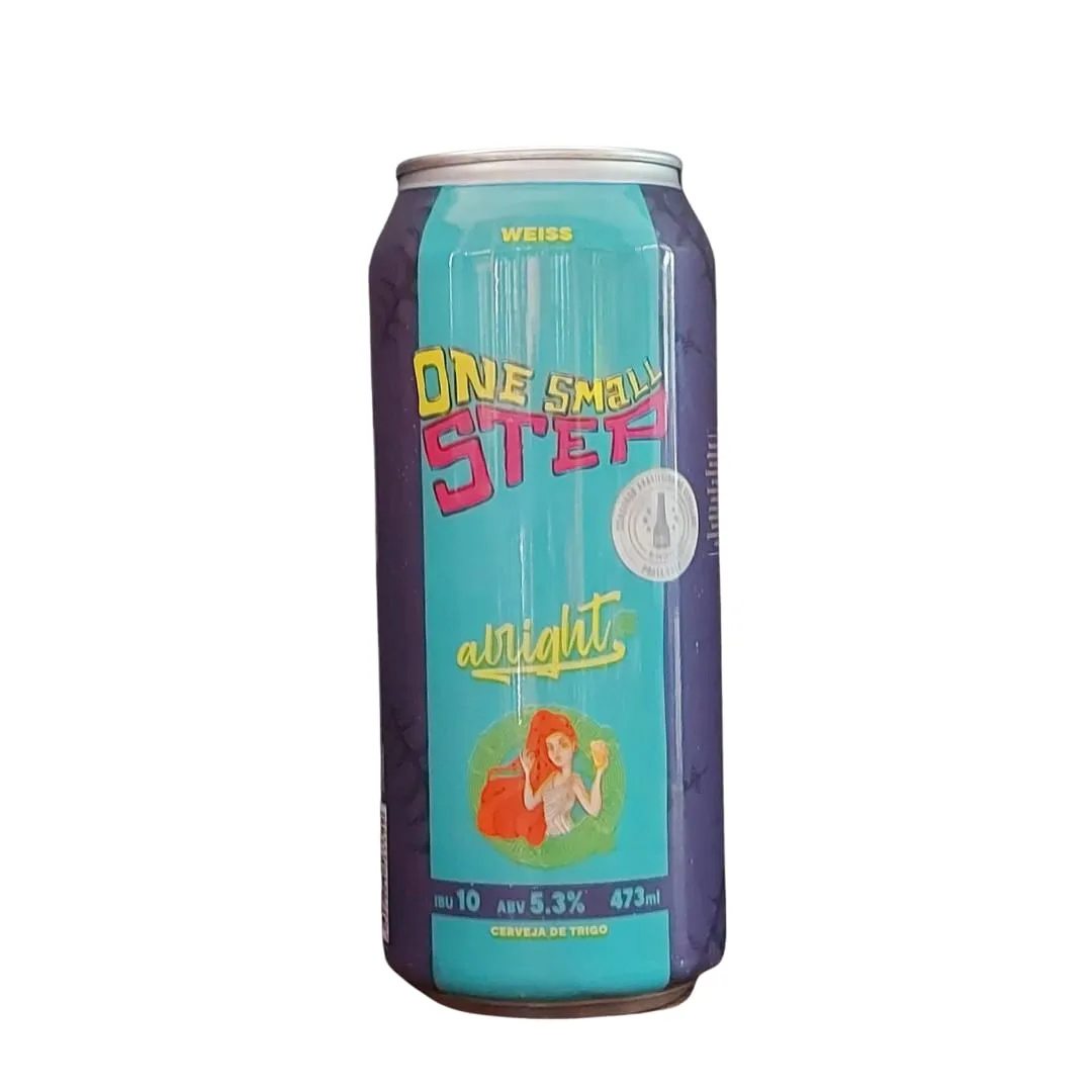 Cerveja Alright One Small Step Weiss lata 473 ml