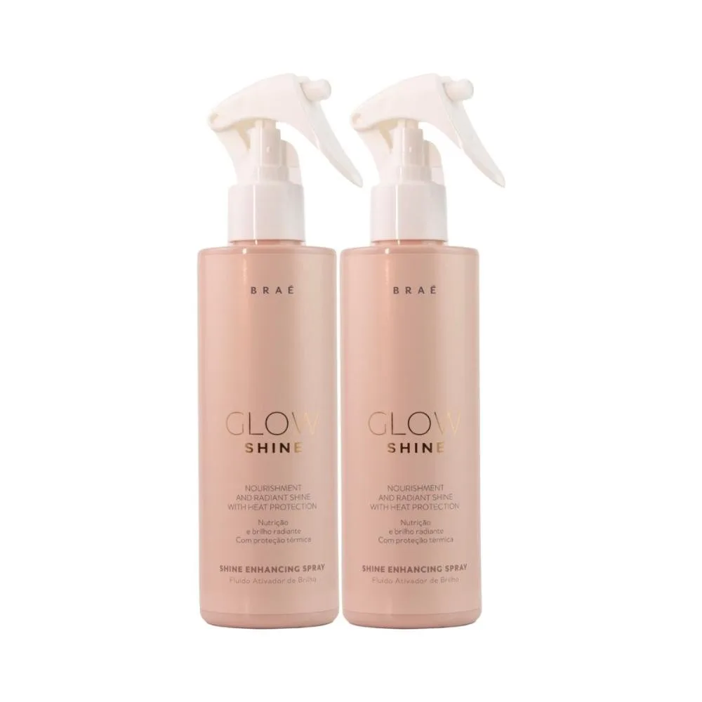Kit Braé Glow Shine Nutrição e Brilho 2 Fluído 200 ml