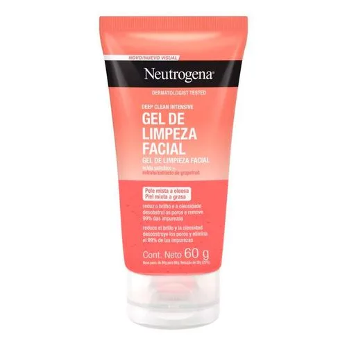 Gel de Limpeza Facial Neutrogena Deep Clean Intensive 60g - Drogarias Pacheco