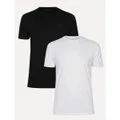 Kit 2 Camiseta Guess Bordado Peito Masculinas - Branco