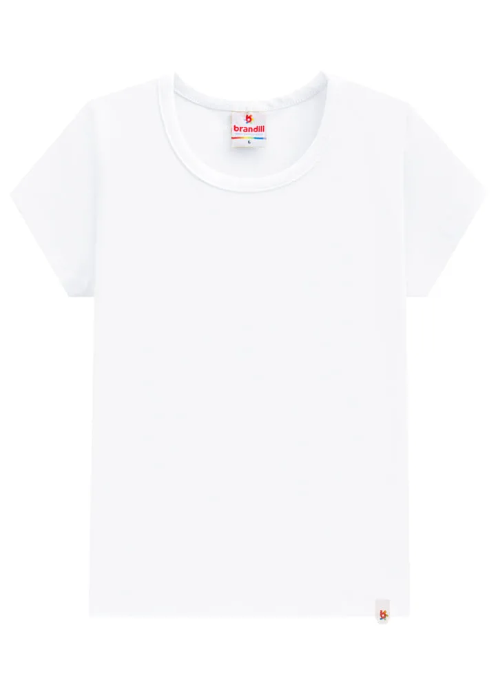 Blusa infantil menina em cotton Brandili