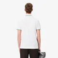Camisa Polo Lacoste Trim Accent L.12.12 Ajuste Regular Masculina - Branco