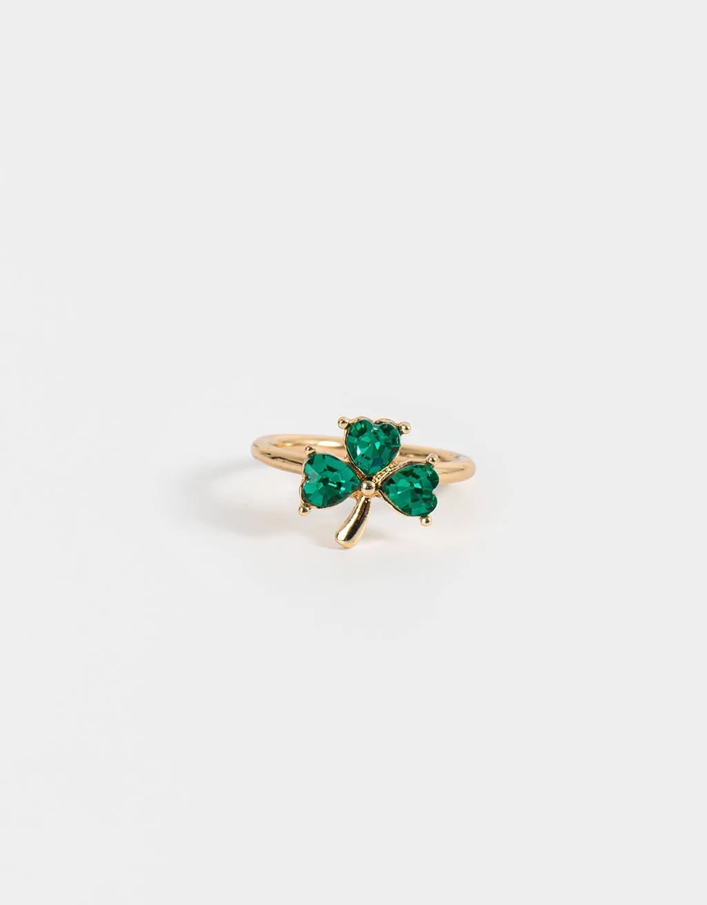 Anel Dourado Trevo My Everyday Jewelry - G