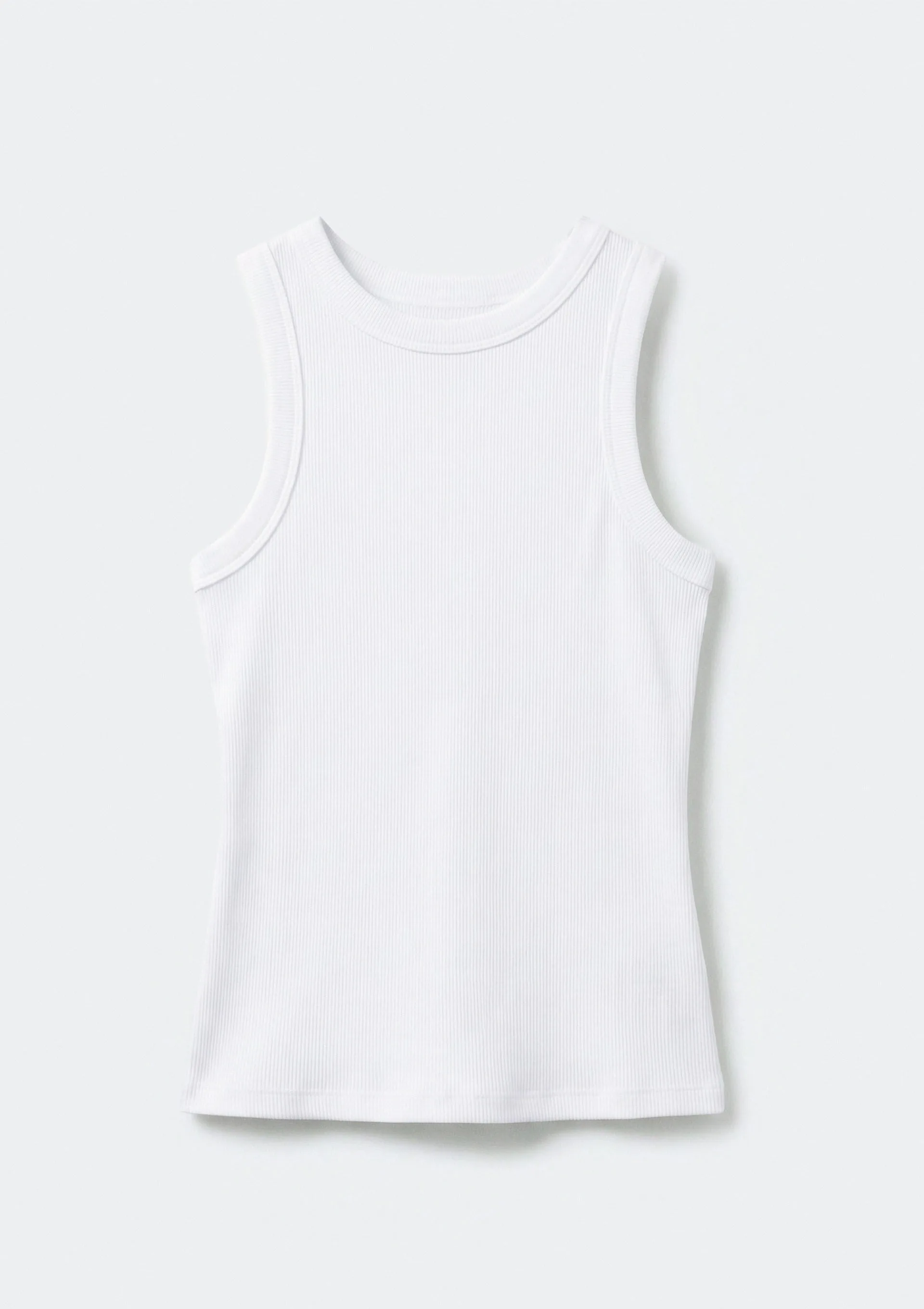 Regata Básica Feminina Slim Neck - Branco