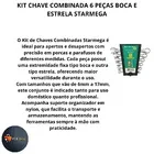 Kit Chave Combinada 6 Peças Boca E Estrela 6mm À 17mm Manutencao Oficina Starmega