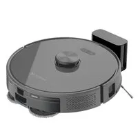 Robô Aspirador de Pó e Passa Pano KABUM! smart K1000 - Mapeia, MOP rotativo, 7000PA, APP, Alexa/Google, Bivolt, Cor Inox/Cinza - KSAR1000CZ