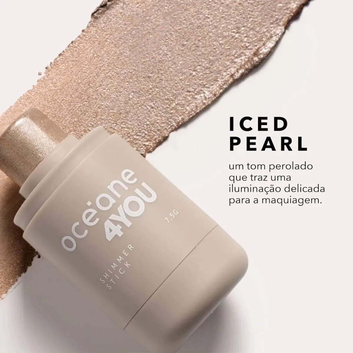 Oceane 4You Shimmer Stick Iced Pearl - Iluminador em Bastao 7,5g Iced Pearl