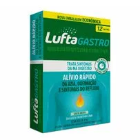 Antiácido LuftaGastro Sachê Líquido 12 Sachês de 10ml Cada