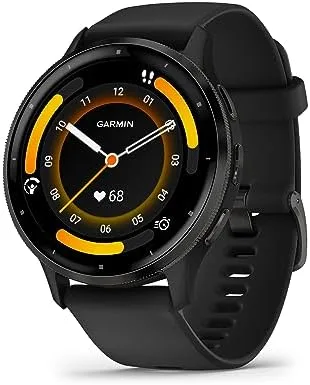 Garmin Relógio Venu 3 Preto 45mm com Monitor Cardíaco de Pulso e GPS