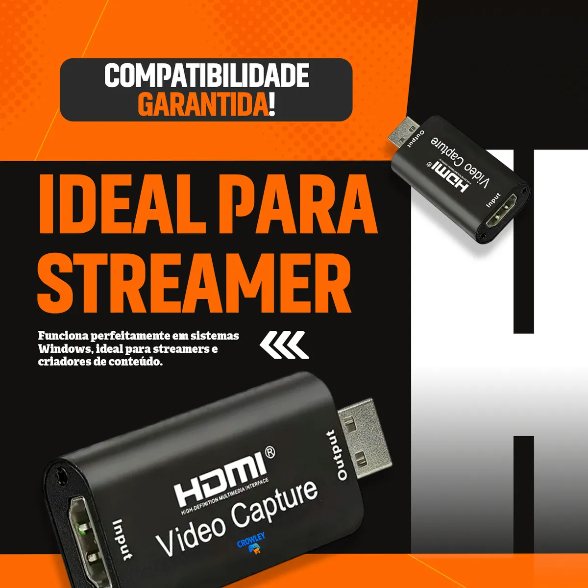 Placa De Captura Hdmi Gamer Plug In Play 4k Usb 1080p Full Hd Live Streaming - Crowley
