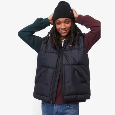 Colete Puffer Levi's® Sunset Vest Preto