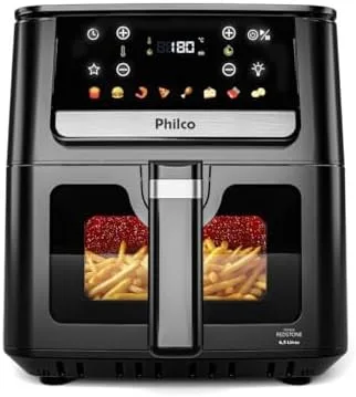 Air Fryer Philco 6,5L Visor Glass 1700W PAF65 220V