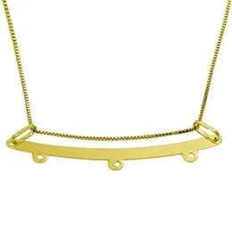 Pingente de Ouro Formato Canga - PG4788